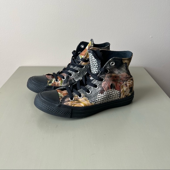 Converse High Tops Black Floral size 7 - Picture 9 of 9
